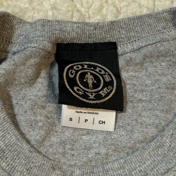 Vintage Gold’s Muscle Tee Size Small Sleeveless Tank Grey SoCal Gym Train - Picture 5 of 5